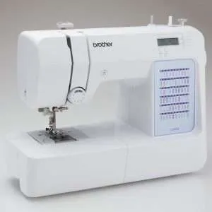 Brother CS5055 Computerized Sewing Machine, 60 Built-in Stitches, LCD Display, 7 Included Feet, White