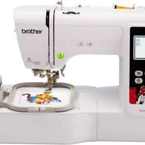 Brother Embroidery Machine, PE550D, 125 Built-in Designs including 45 Disney Designs, 9 Font Styles, 4" x 4" Embroidery Area, Large 3.2" LCD Touchscreen, USB Port