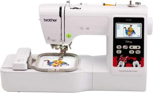 Brother Embroidery Machine, PE550D, 125 Built-in Designs including 45 Disney Designs, 9 Font Styles, 4" x 4" Embroidery Area, Large 3.2" LCD Touchscreen, USB Port