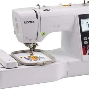 Brother Embroidery Machine, PE550D, 125 Built-in Designs including 45 Disney Designs, 9 Font Styles, 4" x 4" Embroidery Area, Large 3.2" LCD Touchscreen, USB Port