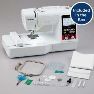 Brother Embroidery Machine, PE550D, 125 Built-in Designs including 45 Disney Designs, 9 Font Styles, 4 x 4 Embroidery Area, Large 3.2 LCD Touchscreen, USB Port - 8