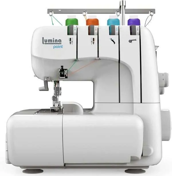 Lumina Point Serger Sewing Machine, Strong 2/3/4 Serger Thread Capability, Sewing Machine for Adults, Metal Frame Overlocker Sewing Machine, Ideal for Sewing Projects & Edges