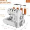 Machine, Strong 2 3 4 Thread Capability, Machine for Adults, Metal Frame Overlocker Machine 2