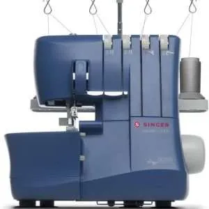 SINGER | S0230 Serger Overlock Machine With Included Accessory Kit - Heavy Duty Frame - 1300 Stitches Per Min - 4 Thread - Differential Feed - Making The Cut Edition, Blue