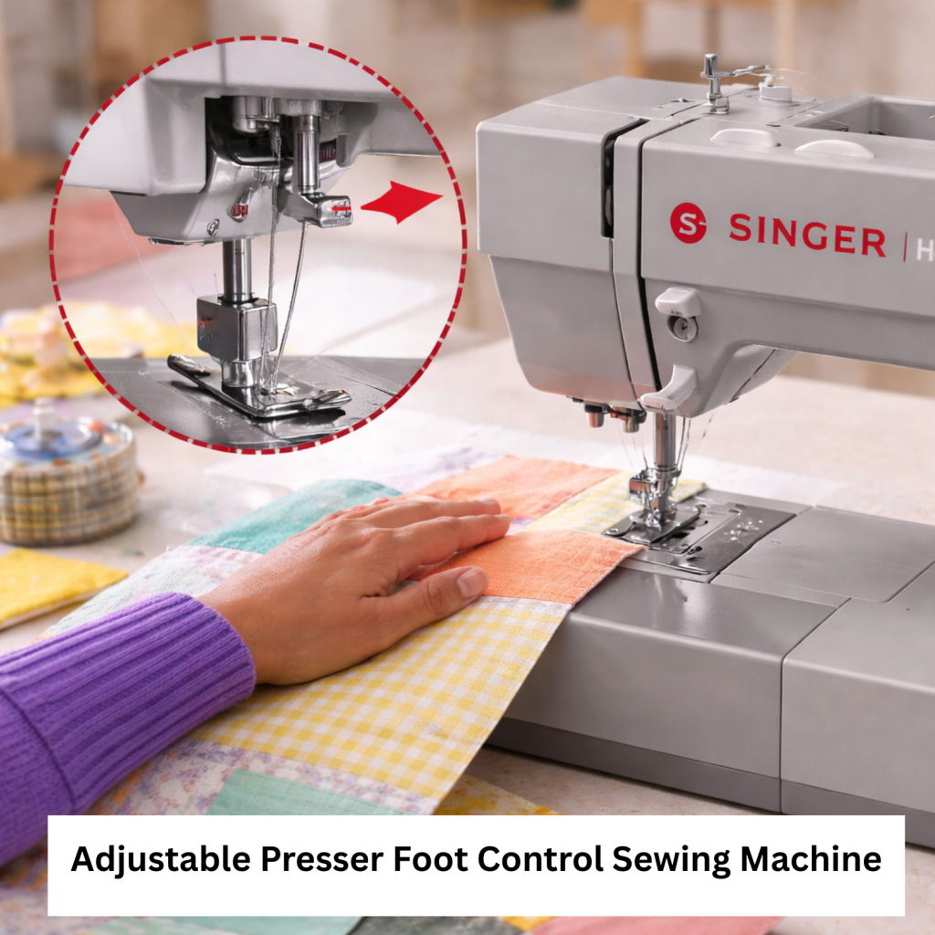 Adjustable Presser Foot Control Sewing Machine