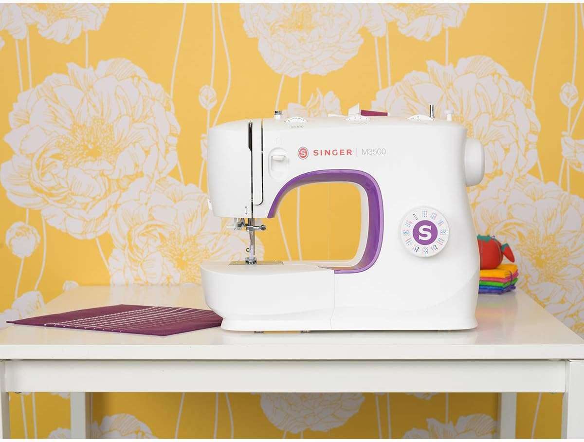 SINGER - M3500 Sewing Machine With Accessory Kit & Foot Pedal - 110 Stitch Applications - Simple & Great for Beginners - 2