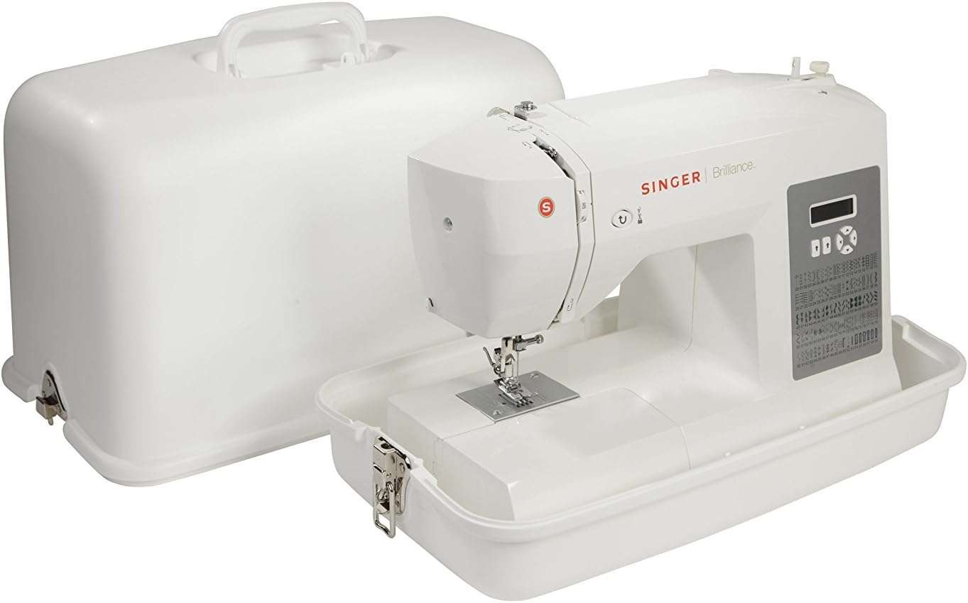 SINGER - Universal Hard Carrying Case 611.BR for Most Free-Arm Portable Sewing Machines - 4