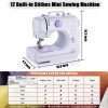 rxmeili Sewing Machine Portable mini Electric Sewing Machine for beginners 12 Built-in Stitches 2 Speed with Foot Pedal，Light, Storage Drawer - 6