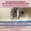 Walking Foot for Quilting and Sewing Stitch Through Multiple Layers and Match Prints Compatible with Low Shank Sewing Machine Brother, Singer, Janome, Babylock & More 4