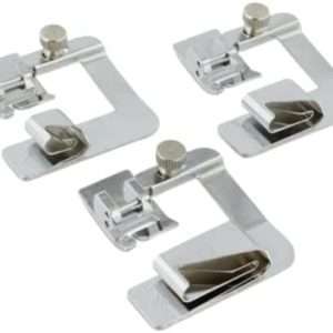 Madam Sew Rolled Hem Presser Foot Set - 3 Piece Wide Hemmer Foot Kit Includes 1-2, 3-4 and 1 Presser Feet - Compatible with Singer, Brother, Babylock, Euro-Pro, Janome and More - 1