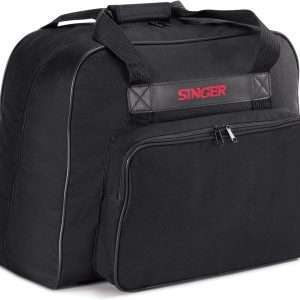 SINGER - Machine Carrying Case, Black, Spacious Case Fits Most Standard Sewing Machines and Sergers, Fully-Padded Interior, Durable Canvas Exterior, Easy Zip, Large Front Pocket, Easy Transport - 6