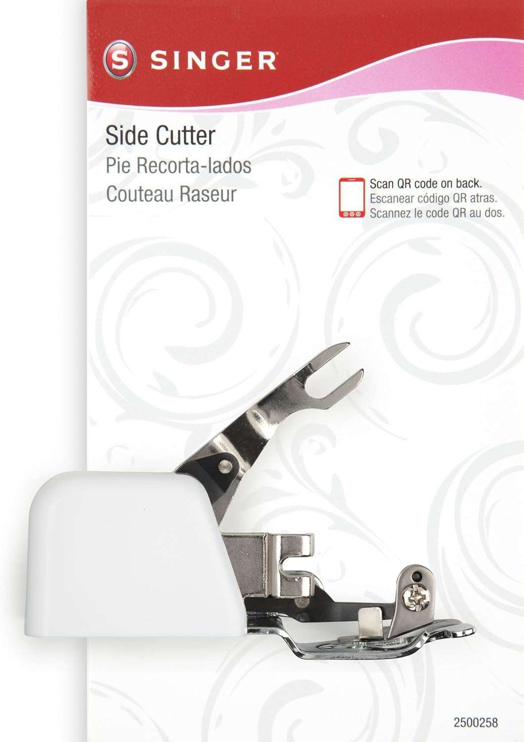 SINGER | Side Cutter Attachment Presser Foot, Simutaneously Trims & Hems Edges, Zig-Zag or Overstitch - Sewing Made Easy