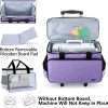 Machine Carrying Case, Trolley Tote Bag with Removable Bottom Wooden Board for Most Standard Machine and Accessoriess, Purple 2