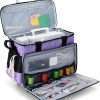 Machine Carrying Case, Trolley Tote Bag with Removable Bottom Wooden Board for Most Standard Machine and Accessoriess, Purple 3