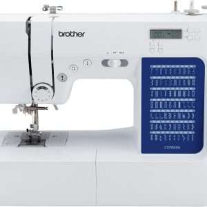 Brother CS7000X Computerized Sewing and Quilting Machine, 70 Built-in Stitches, LCD Display, Wide Table, 10 Included Feet, White - 1