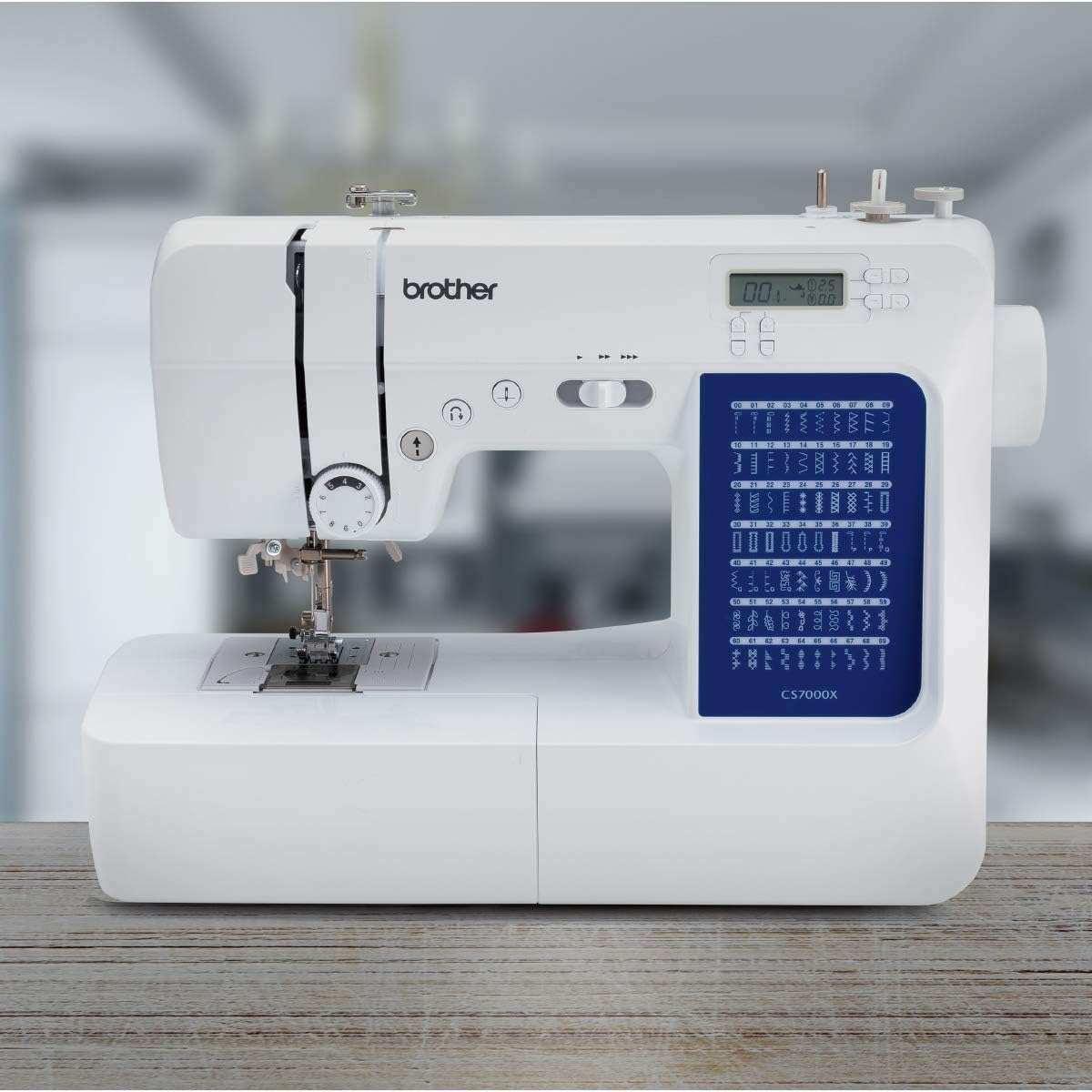 Brother CS7000X Computerized Sewing and Quilting Machine, 70 Built-in Stitches, LCD Display, Wide Table, 10 Included Feet, White - 3