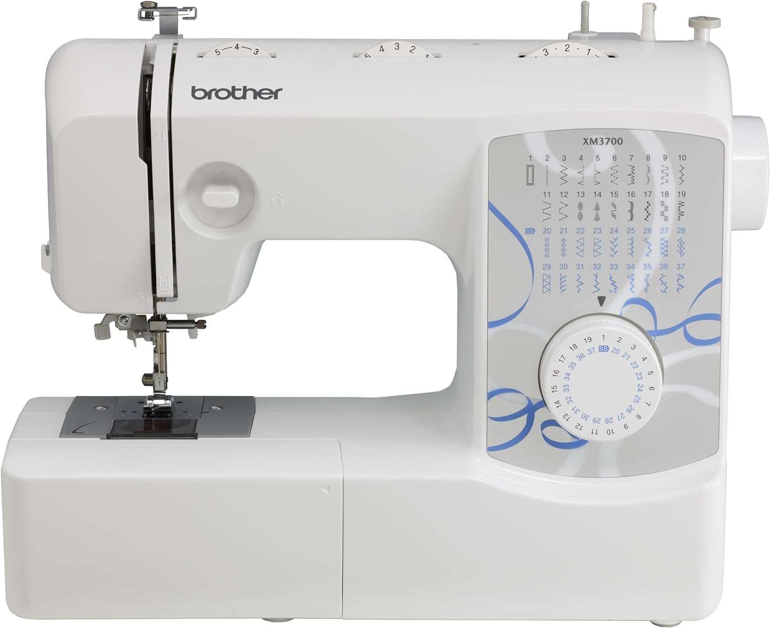 Brother XM3700 Sewing Machine, 37 Built-in Stitches, 5 Included Sewing Feet - 1