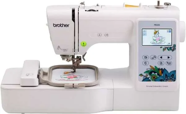 Brother Embroidery Machine, PE535, 80 Built-in Embroidery Designs, 9 Font Styles, 4" x 4" Embroidery Area, Large 3.2" LCD Touchscreen, USB PortBrother Embroidery Machine, PE535, 80 Built-in Embroidery Designs, 9 Font Styles, 4" x 4" Embroidery Area, Large 3.2" LCD Touchscreen, USB Port