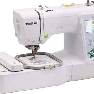 Brother Embroidery Machine, PE535, 80 Built-in Embroidery Designs, 9 Font Styles, 4" x 4" Embroidery Area, Large 3.2" LCD Touchscreen, USB PortBrother Embroidery Machine, PE535, 80 Built-in Embroidery Designs, 9 Font Styles, 4" x 4" Embroidery Area, Large 3.2" LCD Touchscreen, USB Port