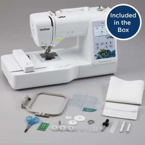 Brother Embroidery Machine, PE535, 80 Built-in Embroidery Designs, 9 Font Styles, 4 x 4 Embroidery Area, Large 3.2 LCD Touchscreen, USB Port - 8