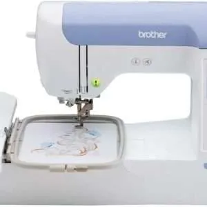 Brother Embroidery Machine PE800, 138 Built-in Designs, 5" x 7" Hoop Area, Large 3.2" LCD Touchscreen, USB Port, 11 Font Styles