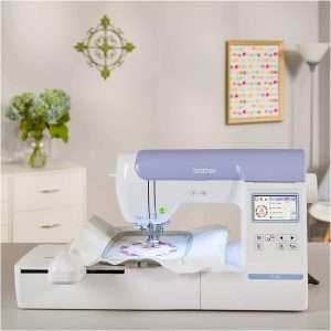Brother Embroidery Machine PE800, 138 Built-in Designs, 5 x 7 Hoop Area, Large 3.2 LCD Touchscreen, USB Port, 11 Font Styles - 6