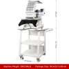 with 12 Needles, 1200SPM Max Speed, 7 Touch Screen, 9.5x12.6 Area, Your First Commercial for Flat, Hat, T shirt and more 4