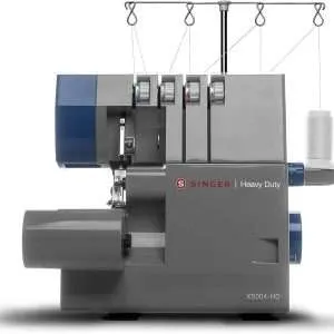 SINGER | Heavy Duty Serger Overlock Machine | Metal Frame | 2/3/4 Thread Capacity | 60% Larger Cutting Knife Grey