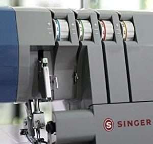 SINGER - Heavy Duty Serger Overlock Machine - Metal Frame - 2-3-4 Thread Capacity - 60% Larger Cutting Knife Grey - 2