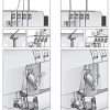 SINGER - Heavy Duty Serger Overlock Machine - Metal Frame - 2-3-4 Thread Capacity - 60% Larger Cutting Knife Grey - 6