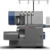 SINGER - Heavy Duty Serger Overlock Machine - Metal Frame - 2-3-4 Thread Capacity - 60% Larger Cutting Knife Grey - 7
