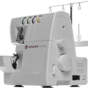 SINGER | S0100 White Overlock Serger with 2/3/4 Thread Capacity and 1300 SPM