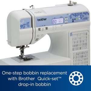 Brother CS7205 Computerized Sewing Machine with Wide Table, 150 Built-in Sewing Stitches, 1 Font, Wide Table, 11 Sewing Feet - 5