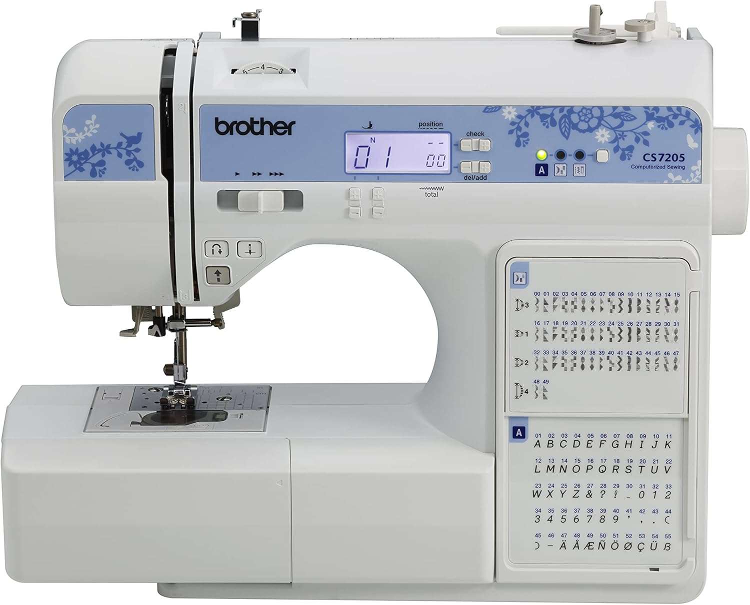 Brother CS7205 Computerized Sewing Machine with Wide Table, 150 Built-in Sewing Stitches, 1 Font, Wide Table, 11 Sewing Feet - 8