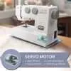 FYe310 Machine with Foot Pedal, Heavy Duty & Portable, Powerful Servo Motor, 25 Built in Stitches, 6 Bobbins & 5 Included Feet 2
