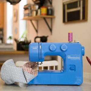 Janome Blue Couture Easy-to-Use Sewing Machine with Interior Metal Frame, Bobbin Diagram, Tutorial Videos, Made with Beginners in Mind! - 2