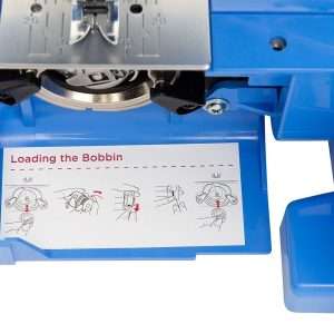 Janome Blue Couture Easy-to-Use Sewing Machine with Interior Metal Frame, Bobbin Diagram, Tutorial Videos, Made with Beginners in Mind! - 5