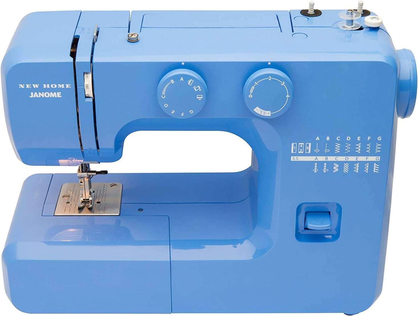 Janome Blue Couture Easy-to-Use Sewing Machine with Interior Metal Frame, Bobbin Diagram, Tutorial Videos, Made with Beginners in Mind! - 7