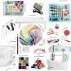 Mini Sewing Machine for Beginners, 122-Piece Portable Sewing Machine, Dual Speed Small Sewing Machine, Adults and Kids Sewing Machine, Travel Beginner Sewing Machines with Sewing Kit and Book, Blue