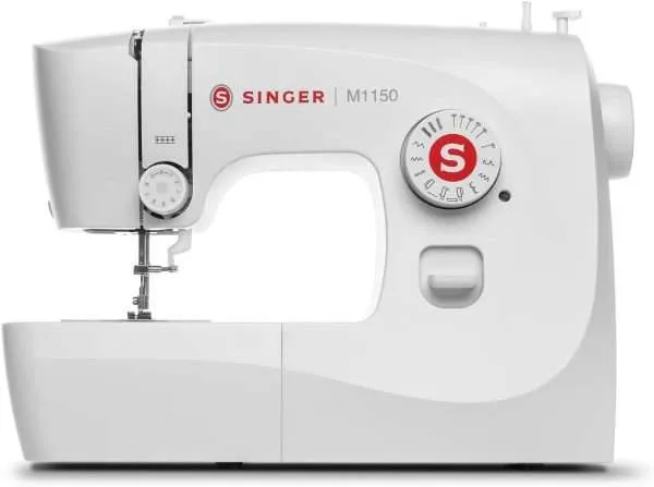 SINGER M1150 Lightweight & Portable Sewing Machine With 45 Stitch Applications, LED Light & 1-step Buttonhole | Used for Mending and Sewing