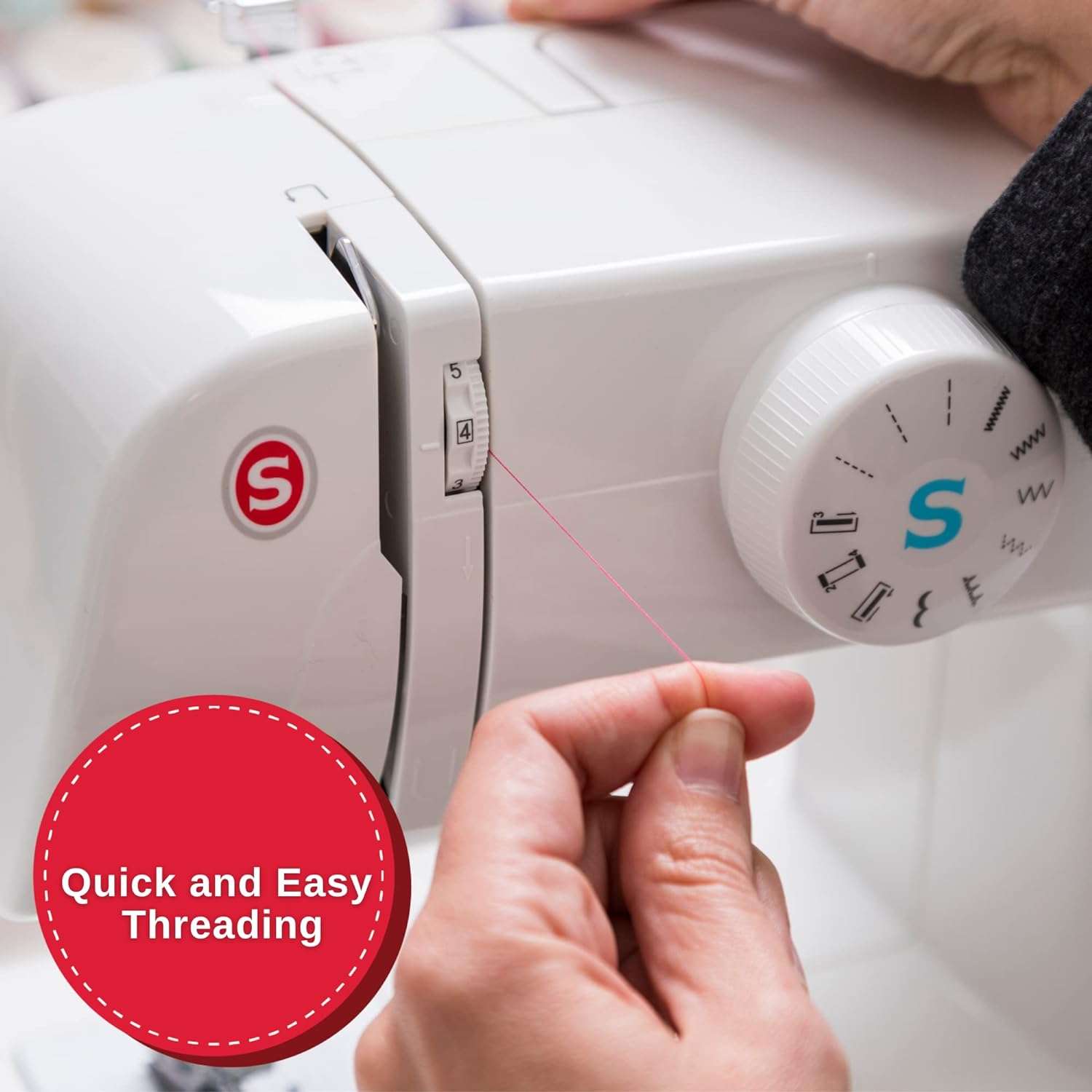 SINGER - Start 1304 Sewing Machine with 6 Built-in Stitches, Free Arm Sewing Machine - Best Sewing Machine for Beginners - 7