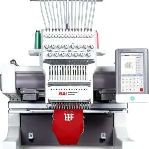 BAi VisionV22 Hat Embroidery Machine, Multi Needles Computerized Commercial Embroidery Machines,15.7"x19.7" Embroidery Area,15 Needles Tubular Structure Stable Cap Embroidery Machine