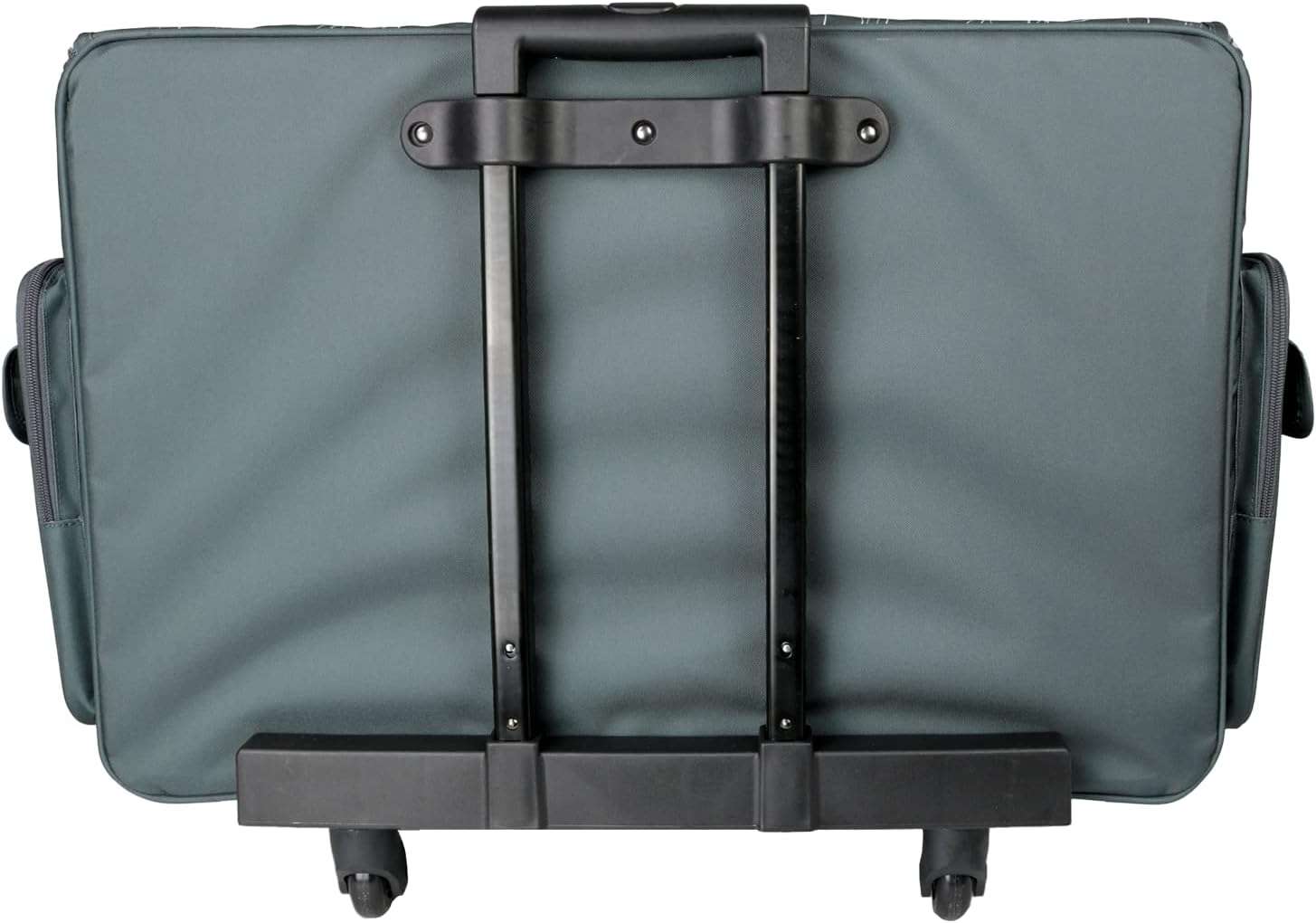Everything Mary XXL Rolling Sewing Tote, Black & Floral - Rolling Carrying Storage Cover Case Compatible with Large Brother and Singer Machines - Universal Travel & Craft Tote Bag - 2