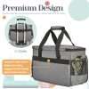 with Removable Padding Pad, Tote Bag for with Shoulder Strap for Most Standard Singer, Brother, Janome, Grey 3