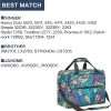 HOMEST Sewing Machine Carrying Case, Universal Tote Bag with Shoulder Strap Compatible with Most Standard Singer, Brother, Janome, Floral (Patent Design) - 4