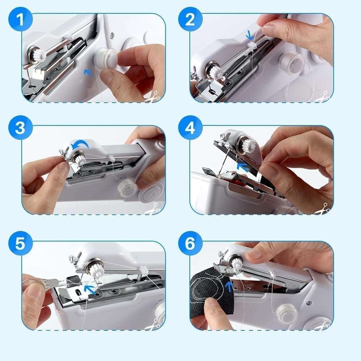 Handheld Sewing Machine, Mini Sewing Machine For Beginners, Battery And Usb Operated Pocket Sewing Machines, Easy To Operate Portable Sewing Machine For Beginners - 6