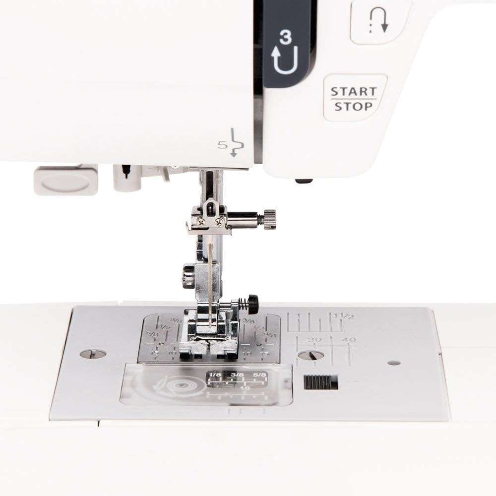 Janome JW8100 Fully-Featured Computerized Sewing Machine with 100 Stitches, 7 Buttonholes, Hard Cover, Extension Table and 22 Accessories - 5
