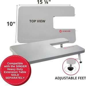 SINGER Heavy Duty 4432 High Speed Black Sewing Machine with Accessory Kit - Strong Motor with Enhanced Piercing Power, 110 Stitch Applications, Full Metal frame, 1-step Buttonhole & LED Light - 10