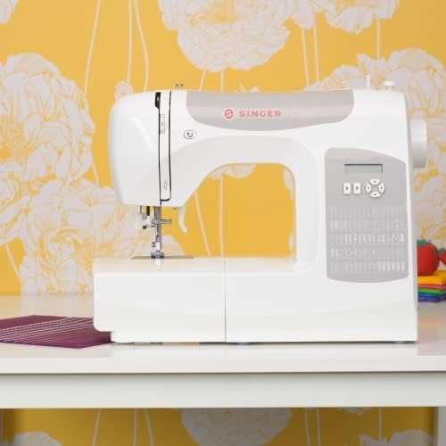 SINGER C5200 Computerized Sewing & Quilting Machine with Extension Table & Accessory Kit - 180 Stitch Applications, Touch Button Stitch Selection, LCD Screen, Full Metal Frame & 1-step Buttonhole - 9