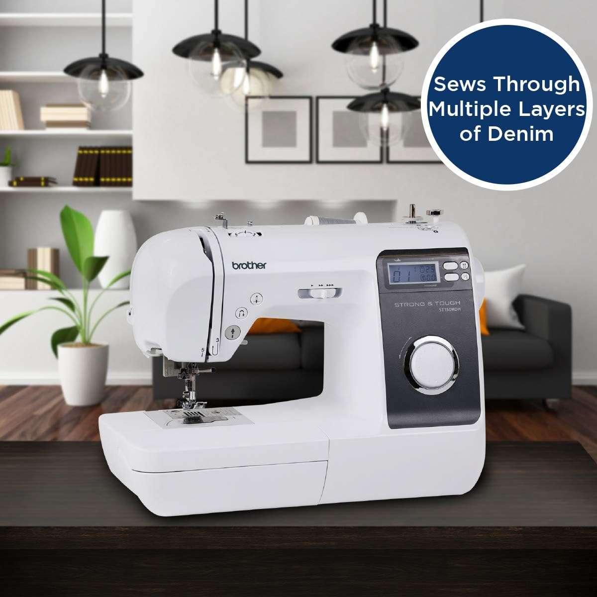 Brother ST150HDH Sewing Machine, Strong & Tough, 50 Built-in Stitches, LCD Display, 9 Included Feet - 2